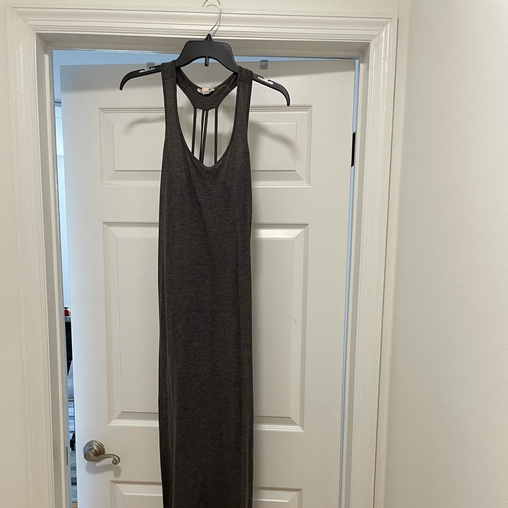 Gray maxi dress